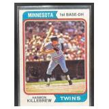 1974 TOPPS HARMON KILLEBREW #400 MINNESOTA TWINS
