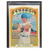 1972 TOPPS BASEBALL BILL RUSSELL #736 LOS ANGELES