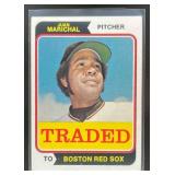 1974 TOPPS JUAN MARICHAL TRADED #330T BOSTON RED S