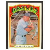1972 TOPPS BASEBALL DARRELL EVANS #171 ATLANTA BRA
