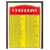 1972 TOPPS CHECKLIST 3RD SERIES #251B LARGE PRINT