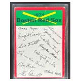 1974 TOPPS BOSTON RED SOX #NNO TEAM CHECKLISTS