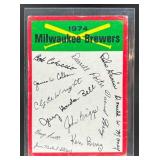 1974 TOPPS MILWAUKEE BREWERS #NNO TEAM CHECKLISTS