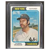 1974 TOPPS BASEBALL THURMAN MUNSON #340 NEW YORK Y