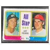 1974 ALL-STAR LEFT FIELDERS BOBBY MURCER PETE ROSE