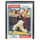 1974 TOPPS BASEBALL DAVE JOHNSON #45 ATLANTA BRAVE