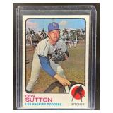 1973 TOPPS BASEBALL DON SUTTON #10 LOS ANGELES DOD