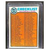 1973 TOPPS BASEBALL CHECKLIST 6TH SERIES