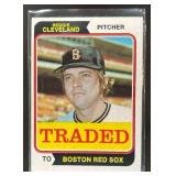 1974 TOPPS REGGIE CLEVELAND #175T TRADED BOSTON RE