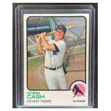 1973 TOPPS BASEBALL NORM CASH #485 UER DETROIT TIG