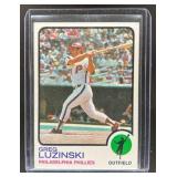 1973 TOPPS BASEBALL GREG LUZINSKI #189 PHILADELPHI