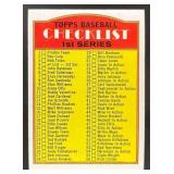 1972 TOPPS CHECKLIST 1ST SERIES #4 UNMARKED