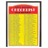 1972 TOPPS 2ND SERIES CHECKLIST: 133-263 #103