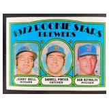 1972 Topps Brewers Rookie Stars (Jerry Bell / Darr