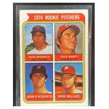 1974 ROOKIE PITCHERS BOB APODACA DICK BANEY JOHN D