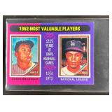 1975 TOPPS MINI 1962S MICKEY MANTLE MAURY WILLS #2