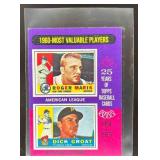 1975 Topps Mini 1960 MVPs (Roger Maris / Dick Groa