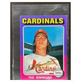 1975 TOPPS MINI TED SIMMONS #75 ST. LOUIS CARDINAL