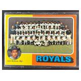 1975 TOPPS LARGE KANSAS CITY ROYALS / JACK MCKEON