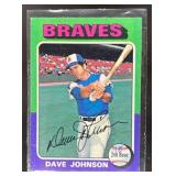 1975 TOPPS LARGE BASEBALL DAVE JOHNSON #57 ATLANTA