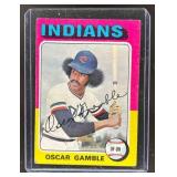 1975 TOPPS LARGE BASEBALL OSCAR GAMBLE #213