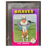 1975 TOPPS MINI PHIL NIEKRO #130 ATLANTA BRAVES