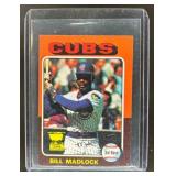 1975 TOPPS MINI BILL MADLOCK #104 CHICAGO CUBS