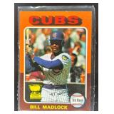 1975 TOPPS LARGE BASEBALL BILL MADLOCK #104 SUPER