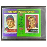 1975 TOPPS MINI 1953 MVPS (AL ROSEN / ROY CAMPANEL