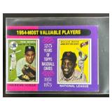 1975 TOPPS MINI 1954S YOGI BERRA WILLIE MAYS #192