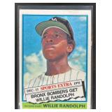 1976 TOPPS BASEBALL WILLIE RANDOLPH TRADED #592T N