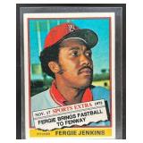 1976 TOPPS BASEBALL FERGIE JENKINS TRADED #250T BO