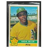 1976 TOPPS VIDA BLUE #140 ALL-STAR OAKLAND ATHLETI