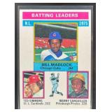 1976 TOPPS 1975 NL BATTING LEADERS BILL MADLOCK TE