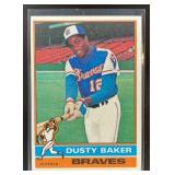 1976 TOPPS BASEBALL DUSTY BAKER #28 ATLANTA BRAVES