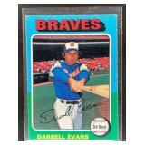 1975 TOPPS LARGE BASEBALL DARRELL EVANS #475 ATLAN