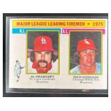 1976 Topps Baseball 1975 Major League Leading Fire