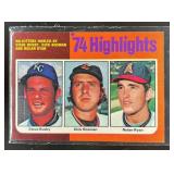1975 TOPPS LARGE STEVE BUSBY / DICK BOSMAN NOLAN R