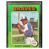 1975 TOPPS LARGE BASEBALL DUSTY BAKER #33 ATLANTA