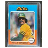 1975 TOPPS LARGE BASEBALL ROLLIE FINGERS #21 OAKLA