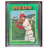 1975 TOPPS LARGE DAVE CONCEPCION #17 CINCINNATI RE