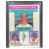 1976 Topps 1975 NL ERA Leaders (Randy Jones / Andy