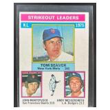 1976 TOPPS #203 NL STRIKEOUT LEADERS TOM SEAVER