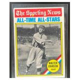 1976 TOPPS WALTER JOHNSON #349 ALL-STAR