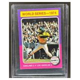 1975 Topps Mini 1974 World Series Game 1 WS #461