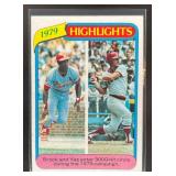 1980 TOPPS LOU BROCK CARL YASTRZEMSKI #1 BOSTON RE