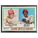 1978 TOPPS 1977 HOME RUN LEADERS GEORGE FOSTER JIM