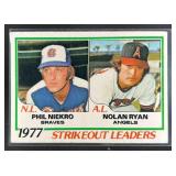 1978 Topps Baseball 1977 Strikeout Leaders (Phil N