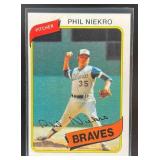 1980 TOPPS BASEBALL PHIL NIEKRO #245 ATLANTA BRAVE