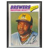 1977 TOPPS BASEBALL GEORGE SCOTT #255 MILWAUKEE BR